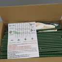 65in Tall Cucumber Trellis for Raised Bed, 50" L x 65" H Metal Garden Trellis for Climbing Plants Outdoor, U-Shape Vegetables Trellis Support for Squash Zucchini Peas Grape