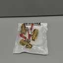 QWORK Ball Valve, 3 Pcs 1/4" Heavy Duty Brass Ball Valve Shut Off Switch, 1/4" Male x Female NPT Thread Pipe Fitting Air Compressor Shut Off Valve