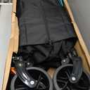 Foldable 50''L Extra Long Double Decker Wagon for Sport, 400L Collapsible Heavy Duty Wagon Cart with Big Wheels, Utility All-Terrain Large Extender Cart for Outdoors, Light Blue