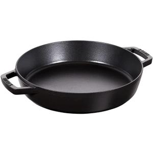 STAUB Cast Iron Double Handle Fry Pan, Black, 20 cm