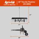 Agri-Fab 45-0294 40in Tow Behind Lawn Dethatcher, 20 Durable Spring Steel Tines Lawn dethatcher, Designed to pull behind Lawn and Garden Tractors, Black