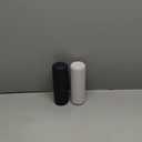 Salt and Pepper Grinder Set - Adjustable Ceramic Grinder - Premium Spice Shaker - Condiments Dispenser - Easy to Refill - Wood and soft coated plastic - 6.2 x 2.2 inch (White and Grey)