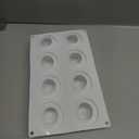 Silikomart "Ode 50" Silicone Mold with 8 Cavities, Each 2.16 Inch Diameter x 0.98 Inch High