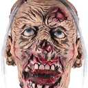 Yarstar Halloween Zombie Head Pendant Simulated Dead Head Bloody Dead Body Parts Horrible Hanging Severed Head Decorations Scary Halloween Props Decorations Haunted House Props Decorations