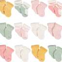 Gerber Baby 12-pair Sock Bundle (0-3 Months, Golden Floral)