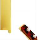 100 pcs 5.12"x1.57" Mini Cake Boards, Long Bar Rectangular Gold Mousse Cardboard Set, Cupcake Base, Dessert Displays Tray, Disposable Paper Coasters, for Wedding Party Cake Pastry Cup