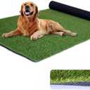 0.8 Inch Grass Height Artificial Grass 3FT x 10FT Customizable Flame Retardant UV Resistant Synthetic Grass Indoor Balcony, Entrance Decor Green Fake Turf Carpet (EXP 08/19/26)