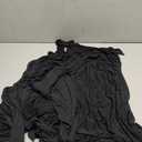 SWOMOG Women Maternity Nursing Gown and Robe Set 3 in 1 Labor Delivery Nursing Nightgown for Breastfeeding Hospital Bathrobe (XX-Large, Black)