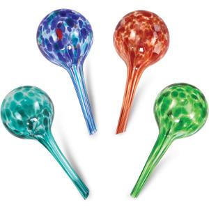 Blazin Indoor Plant Watering Globes | Automatic Self Water Bulbs | Aqua Water Globe | Decorative Hand-Blown Glass | 4pc Deluxe Set (4, Small) Blazin Indoor Plant Watering Globes | Automatic Self Water Bulbs | Aqua Water Globe | Decorative Hand-Blown Glass | 4pc Deluxe Set (4, Small)