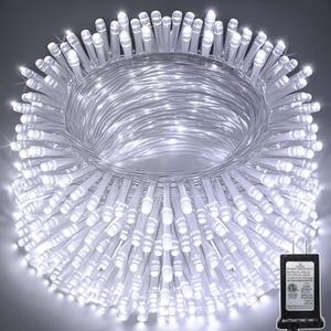JDGJYDS 328 FT Christmas Light1000 LED Xmas Lights Outdoor Christams String Lights Waterproof 8 Modes & Timer, Fairy Lights Plug in for Wedding, Patio, Party, Holiday, Christmas Decor (Cool White)
