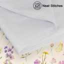 Wildflower Satin Pillowcase for Women, Pastoral Style Silk Pillowcase with Zipper, Cooling Satin Pillow Covers for Hair and Skin, Standard Size, Warm Living Home Decoration, 20x26 Inches