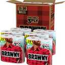 Brawny Tear-A-Square 3-Ply Paper Towels, 12 XL Family Rolls = 30 Regular Rolls, Strong, Absorbent, and Durable with 3 Sheet Sizes (Quarter, Half, Full)