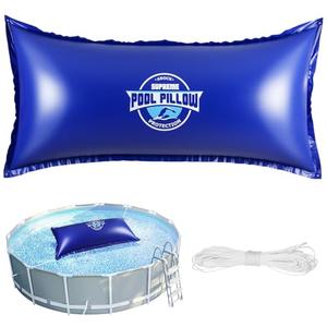 Arock 4' X 8' Pool Air Pillow for Above Ground Swimming Pool, Cold-Resistant Ice Equalizer, Winterizing Winter Closing Pillows, Ultra Thick & Super Durable Pool Cover Pillow - Rope Included