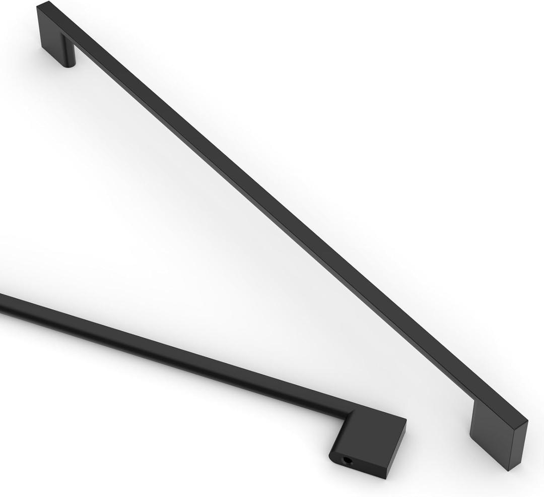 Asidrama 10 Pack 12.6 Inch(320mm) Matte Black Kitchen Cabinet Handles, Cabinet Pulls Kitchen Cabinet Hardware for Cupboard Drawer Pulls