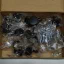 Ravinte 25 Pack Drawer Pulls 1-1/4 Inch Kitchen Cabinet Knobs Solid Round Dresser Drawer Knobs Matte Black Dresser Knobs Drawer Knobs Simple Cabinet Hardware for Cupboard Drawer Pulls