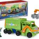 Paw Patrol, Big Truck Pups Rocky Transforming Toy Trucks with Collectible Action Figure, Kids Toys for Ages 3 and up