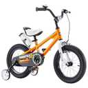 RoyalBaby Freestyle 16 Inch Kids Bike with Training Wheels, Kickstand, Water Bottle and Holder, and Reflectors for Boys and Girls Ages 4 to 7, Orange