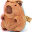 Heatable Capybara Plush  Microwavable & Coolable Stuffed Animal, Funny Heating Pad for Muscle Pain, Capybara Stuffed Animal, Novelty Gift for Adults & Kids, Cuddly Stuffed Toy for Companion