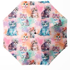 Small Compact Travel Automatic Folding Umbrella for Women, Portable Lightweight, Rain, Wind, UV Sun Shade