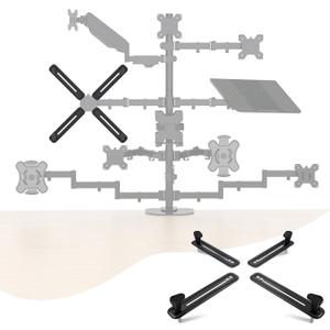 Pholiten VESA Mount Bracket Adapter Monitor Arm Mounting Kit for Screen 13 to 27 inch,75mm or 100mm VESA