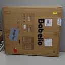 Babelio Baby Gate for Stairs & Doorways, 26-43" W 28" H No Bottom Bar| Easy Installation| One-Handed Operation| Auto-Close| Hardware Mount (Drill Needed) Safety Dog/Pet Gate (Black Wood Pattern)