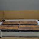 WLIVE 12 Drawer Dresser for Bedroom, Dresser TV Stand for 65, 70, 75 inch TV with Led Lights & Charging Station, Wide Chest of Drawers with Open Shelves, Fabric Dressers for Living Room, Rustic Brown (Rustic Brown Wood Grain Print)