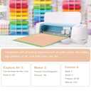 TECKWRAP 001 Vinyl Glossy Permanent Vinyl Adhesive Vinyl Roll for Cutters, Signs, Scrapbooking, Craft, Die Cutters 12" x 20ft, Glossy Shell Pink