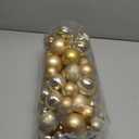 50ct Gold Christmas Ornaments Set, 2025 Shatterproof Christmas Tree Decorations, Christmas Ball Ornament, Vintage Classic Christmas Ornament Bulk for Christmas Decorations Indoor