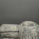 Wiosi Medium Chiminea Outdoor Fireplace Grey Clay Chimineas with Chimney Rain Lids and Solid Metal Stands - Grey Terracotta Chimenea - Rustic Fire Pit Chimnea 16 x 16 x 32-inch (Gray)