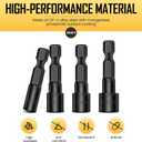 BOEN 20-Piece 1/4" Hex Power Nuts Driver Set, Metric (4-12mm) & SAE (5/32"-1/2"), Chrome Vanadium Steel