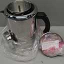 Farberware Classic Stainless Steel Coffee Percolator, 12 Cup, Silver with Glass Blue Knob, 7.28"D x 8.86"W x 10.83"H