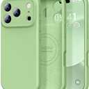 Vooii Magnetic for iPhone 17 Pro Case, Compatible with Magsafe (Premium Liquid Silicone) (Integrated Camera Control Button) Full Body Protective Anti-Scratch Microfiber Lining 6.3", Matcha