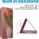 Galaxy A36 Cover Cases Compatible with Samsung A36 Flip Cell Phone Case Clear View Mirror Flip Cover PU Leather with Kickstand Protective Cover for Samsung Galaxy A36 (Pink)