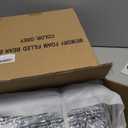 EDUJIN Bean Bag Chair, Memory Foam Bean Bag Chairs for Adults, Soft Dutch Velvet Cover, Stylish Beanbag Sofa for Living Room, Convenient Pocket & Pull-Handle Design - 3 Foot, Grey