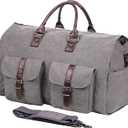 seyfocnia Convertible Travel Garment Bag,Carry on Garment Duffel Bag for Men Women - 2 in 1 Hanging Suitcase Suit Business Travel Bag 