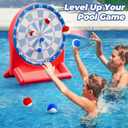 Funscape Kids Fun Pool Toys, Inflatable Dart Board Toss Water Game, Swimming Pool Floats, Beach Yard Outdoor Ball Play, Summer Party Birthday Gift 3 4 5 6 7 8 9 12 Yrs Boys Girls Teen Adult Family-Red