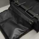 SPORT BEATS Stadium Seats with Back Support Bleacher Chairs with Back and Cushion Thick Padded Bleacher Seats Includes Shoulder Strap (Black)