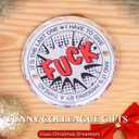 5 x Funny Christmas Fuck Ornaments 2025, Glass Naughty Ugly Christmas Tree Hanging, Dirty Inappropriate Ornaments Exchange for Adults, Exchange Funny White Elephant Gifts