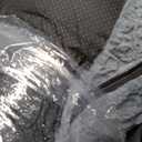 Human Dog Bed for Adult - Luxury Faux Fur Giant Size Dog Bed with Portable Handle, Egg Orthopedic Foam Bed with Blanket, 72"x40"x10", Grayish Blue