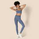 Amazon Essentials Women's Active FormFlex Buttery Soft Light Support Bandeau Sports Bra with Adjustable Straps (Large)