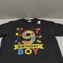 Kids 9 Year Old Building Blocks 9th Birthday Boy T-Shirt Medium