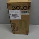 Grand patio Outdoor LED Solar Wall Sconce with Shelf Planter, Waterproof Solar-Powered Decorative Wall Lamp for Porch and Patio, Black, L-Rectangle