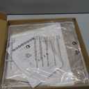 White Lamp Shade, 8''x8''Top 13''x13''Bottom 10'' Height, Square Lampshade Replacement Lamp Shade Natural Linen Hand Crafted for Table Lamps Floor Lamps Pendent Light, Assembly Required