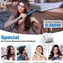 Upgraded 350W Voltage Converter US to Europe for Hair Straightener Shaver Toothbrush CPAP Camera Cell Phone - 220V to 110V Converter for European Travel, Power Converter Adapter Combo with PD Chargers