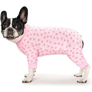 Surgery Recovery Suit for Large Dogs, Long Sleeve Dog Onesie for Surgery Female Dogs Pajamas Abdominal Wound Bandages Surgical Suit Recovery Suit for Shedding Skin Disease, Size: L