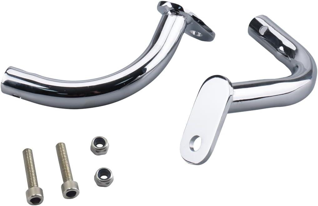 Saddlebags Saddle Bag Guard Eliminator Bracket Compatible With Harley Davidson Touring Electra Glide FLHT 1997-2008 (Chrome)