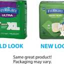 FitRight Ultra Heavy Absorbency Adult Diapers for Men & Women, Waist Size: X-Large 56-64 inches, OptiFit Incontinence Disposable Briefs with Leak Protection for Seniors, 80 Count