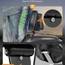 PBYMT Rider Driver Backrest, Detachable Driver Backrest, Adjustable Plug-in Rider Backrest Fit for Harley Davidson Touring Electra Glide Road Glide Road King Street Glide 1997-2024, Gloss Black
