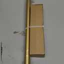 Gold Decorative Farmhouse Curtain Rods:18-45" Adjustable Heavy Duty Single Window Curtain Rod for Bedroom Living Room,Brass Gold Boho Rustic Drapery Rods with Vintage Twist Finial Easy Install
