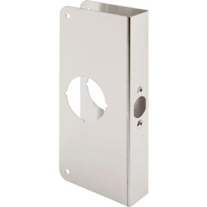 Prime-Line U 9585 Stainless Steel Lock and Door Reinforcement Plate for 1-3/8 In. Thick Doors, Stainless Steel Finish (Single Pack)
